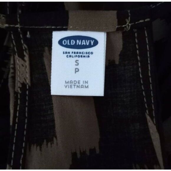 OLD NAVY ARMY GREEN & BLACK CAMI SZ.S EUC. - Picture 5 of 7